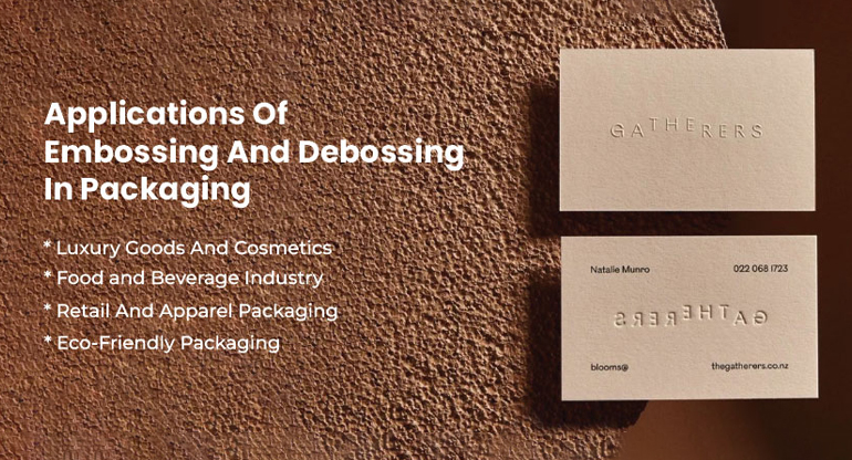application of embossing and debossing in packaging