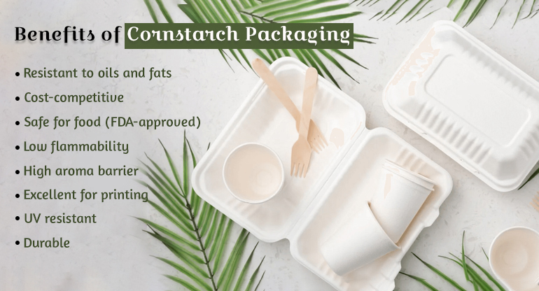 benefits of cornstarch packaging