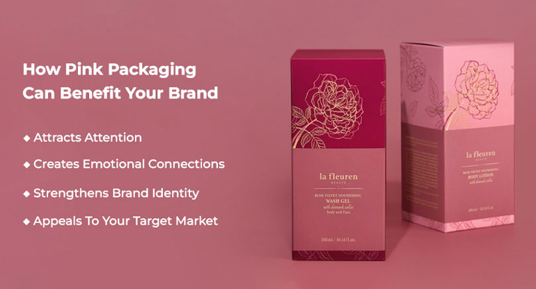benefits of pink color packaging