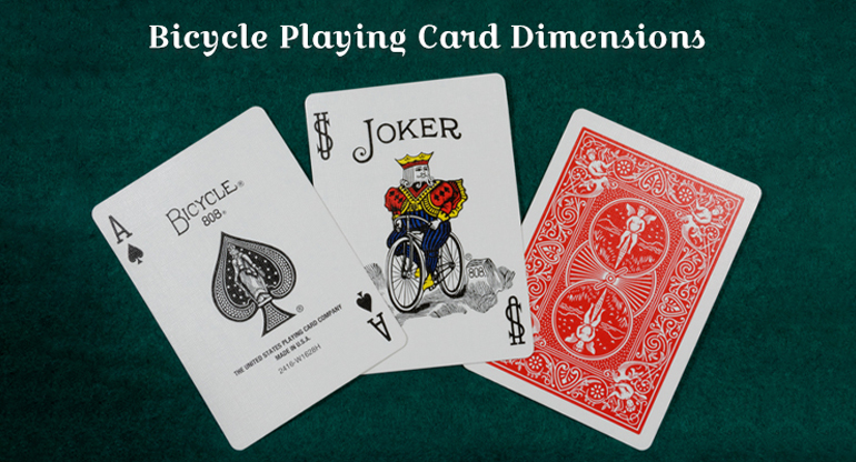 bicycle playing card dimensions