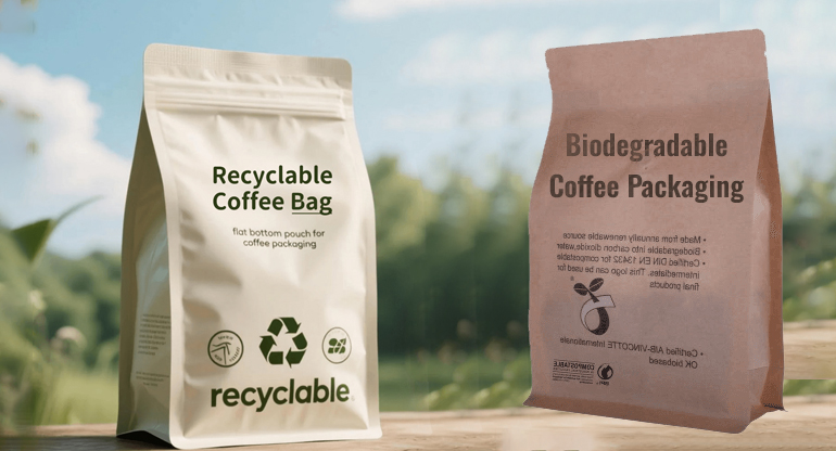 biodegradable vs recyclable coffee packaging key differences