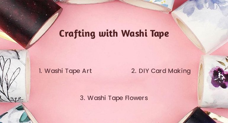crafting with washi tape