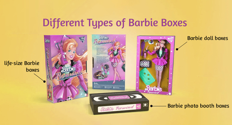different types of barbie boxes