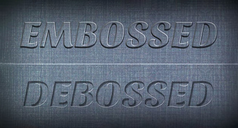 embossing vs debossing in packaging