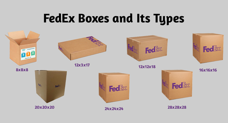 fedex boxes and Its types