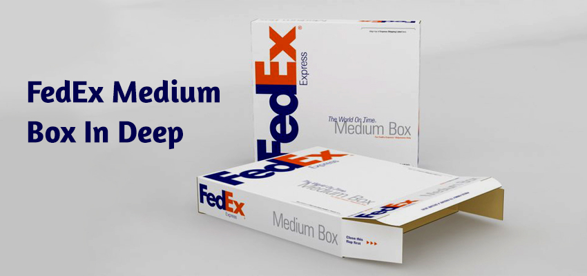 fedex medium box in deep