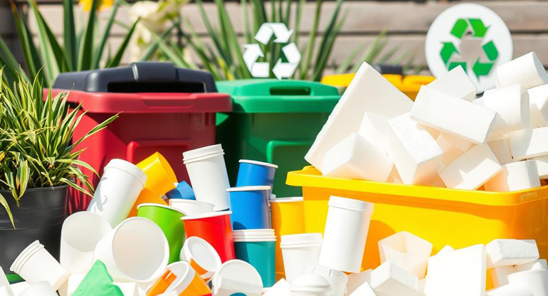 how to dispose of styrofoam packaging
