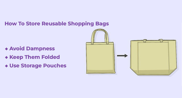how to store reusable shopping bags