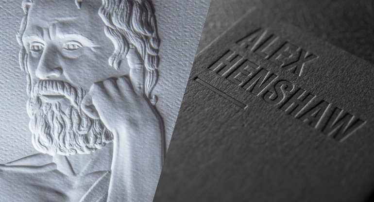 major differences between embossing and debossing