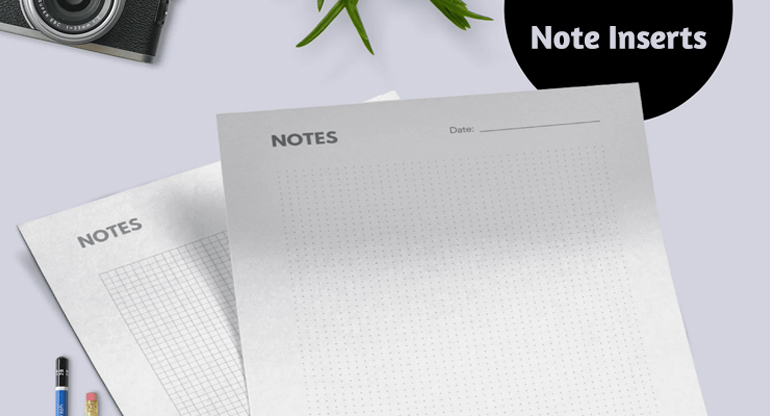 note inserts