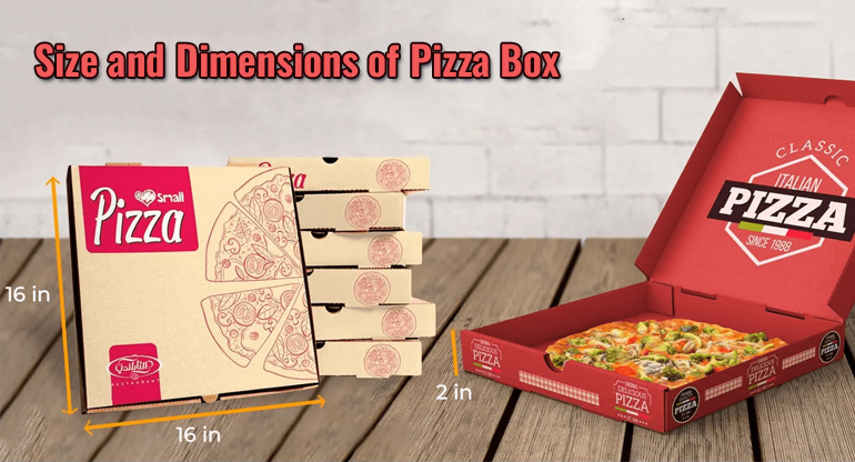 size and dimensions of a pizza box