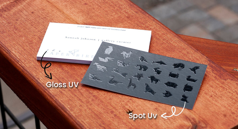 spot uv and gloss uv