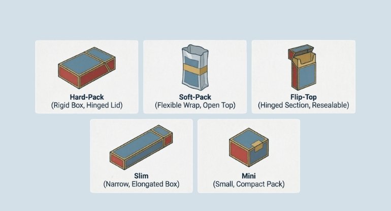 types of cigarette carton 