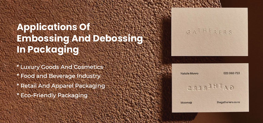 applications of embossing and debossing in packaging