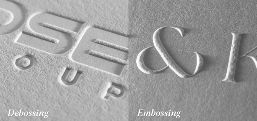 embossing vs. debossing which one is right for you