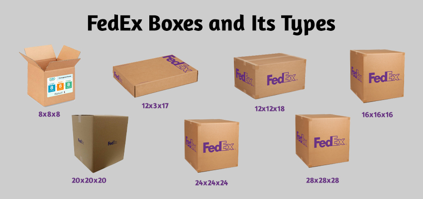 fedex boxes and its types