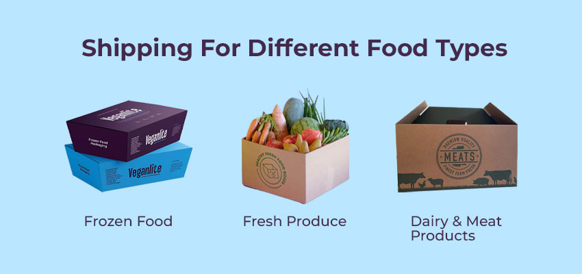 shipping for different food types