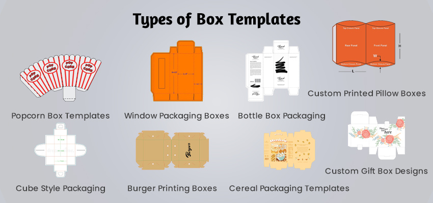 types of box templates