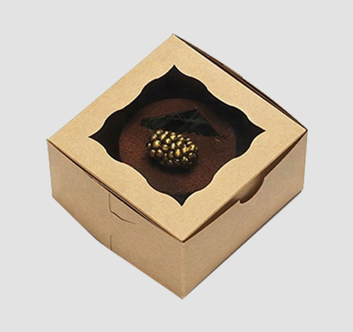 kraft box with window wholesale