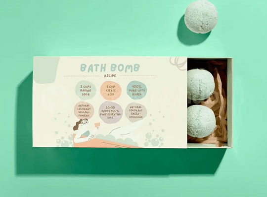 bath bomb packaging