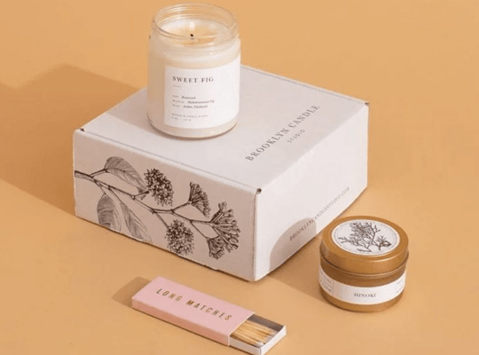 candle subscription boxes packaging