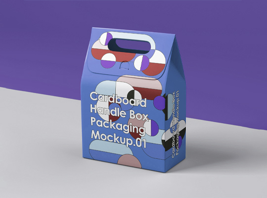 cardboard box with handle bulk