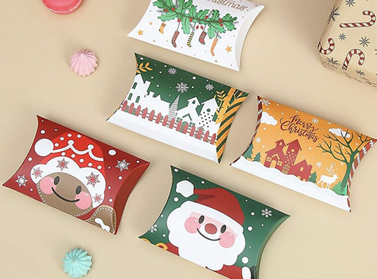 christmas pillow boxes bulk