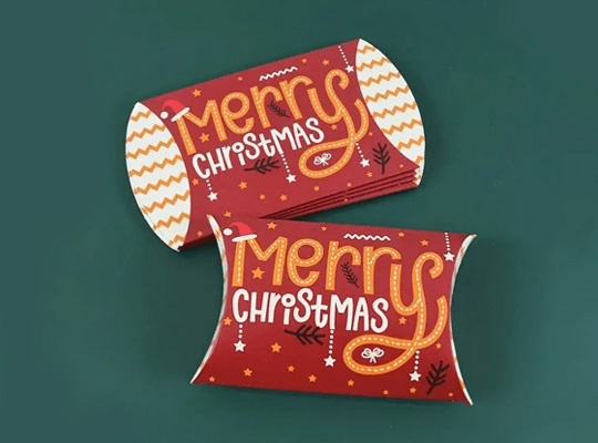 christmas pillow boxes packaging