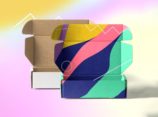 colored mailer boxes packaging
