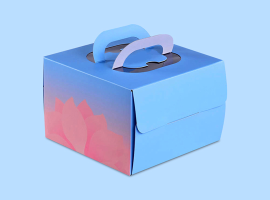 custom cardboard box with handle