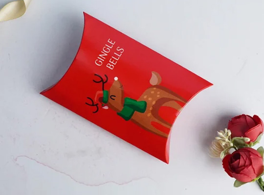 custom christmas pillow boxes