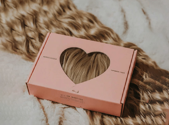 custom hair extension boxes packaging
