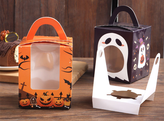 custom halloween window boxes packaging