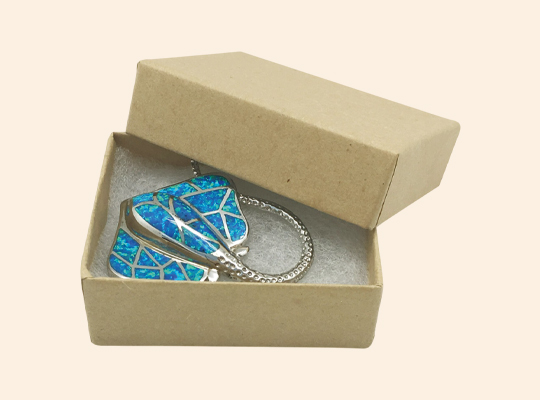 custom kraft jewelry boxes