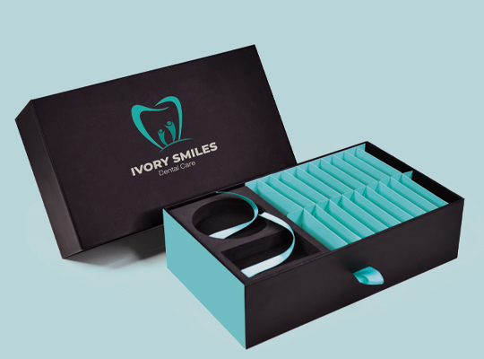 multi colored dental packaging