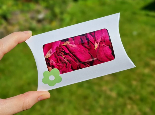 pillow box with window packaging
