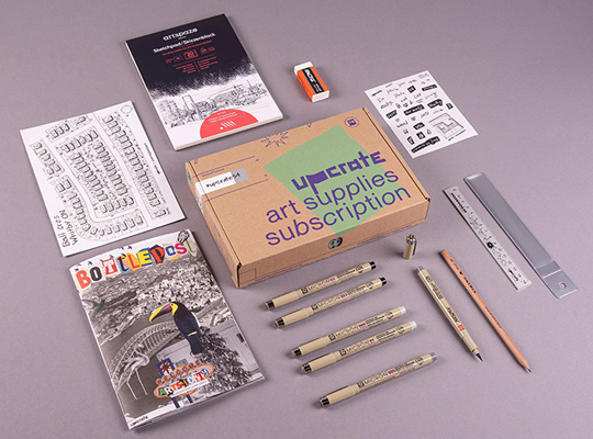 art subscription packaging boxes