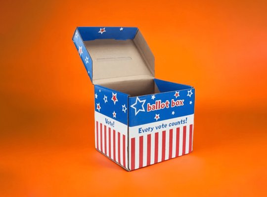 ballot boxes packaging printed