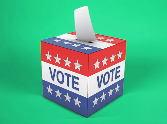 ballot boxes
