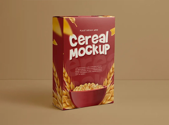 breakfast cereal boxes