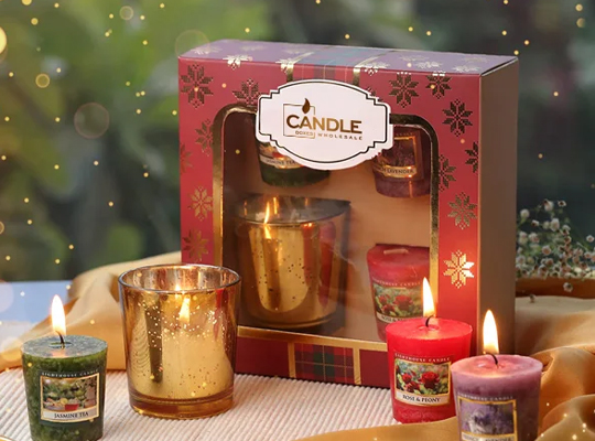 candle boxes with window packaging