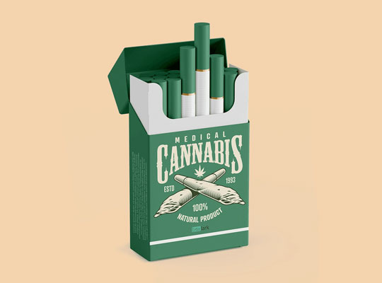 cannabis cigarette packaging boxes