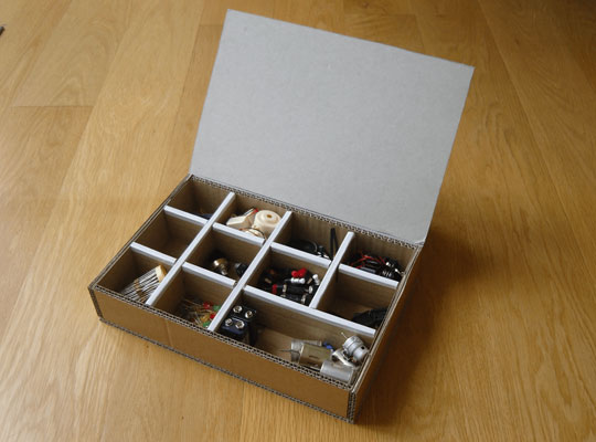 cardboard box with handle