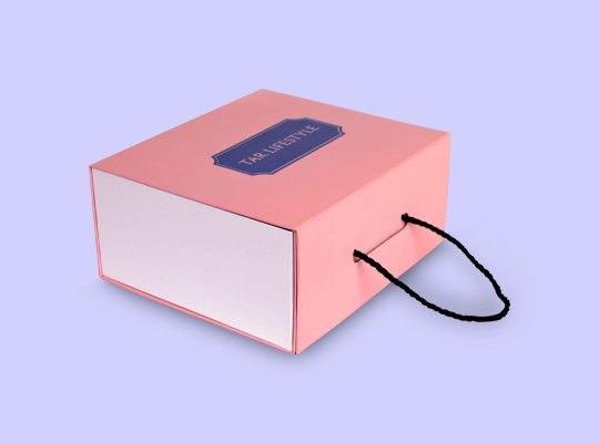 cardboard box with handle
