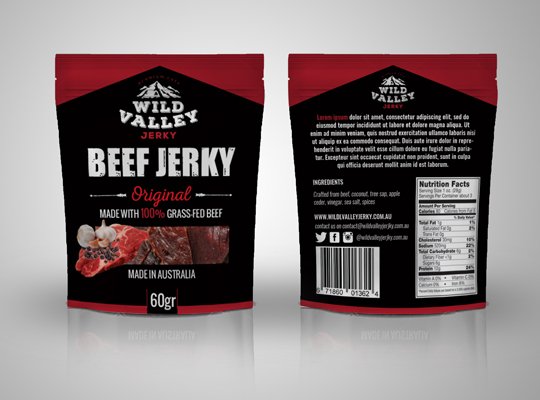 custom beef jerky packaging