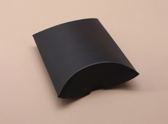 custom black pillow boxes