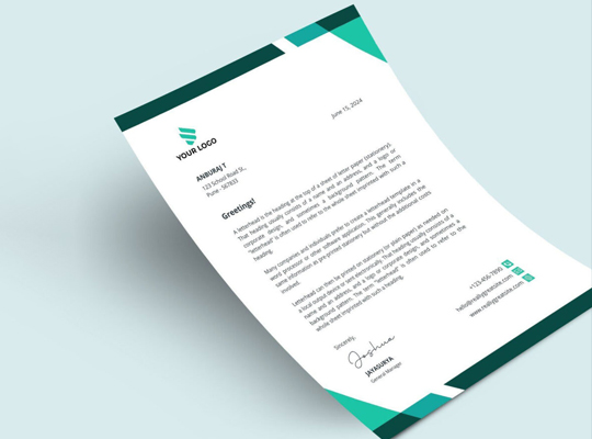 custom letterhead design