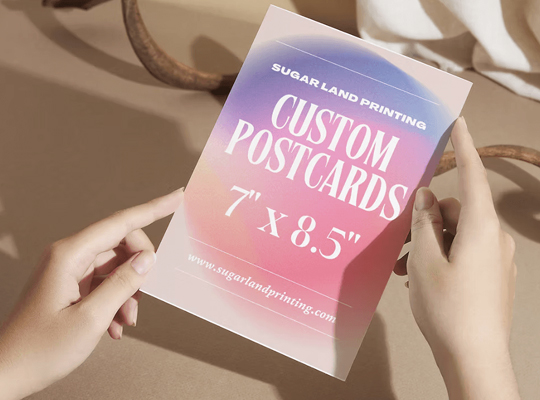 custom postcards packaging