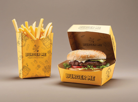 custom printed burger boxes