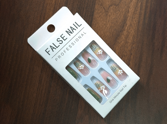 custom printed press on nail boxes